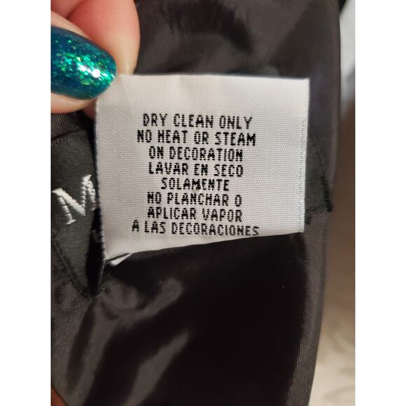 Vtg Morgan and Co Split Empire Waist Gown Dress 22 Fairy Grunge Whimsigoth Prom - Picture 11 of 14